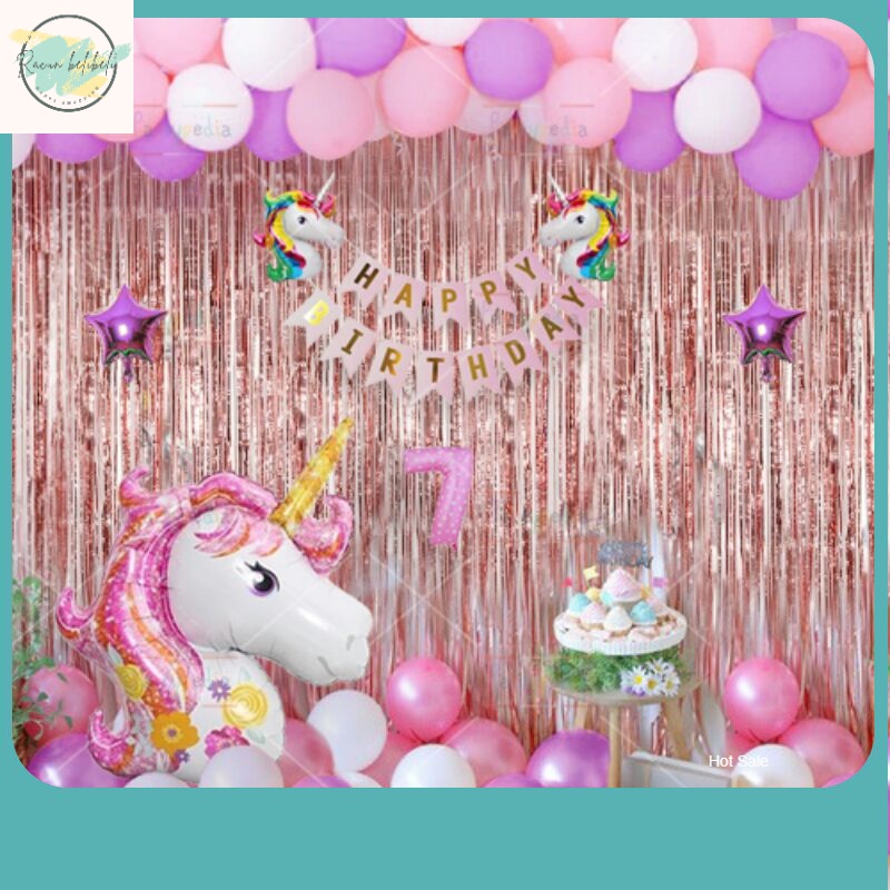 DEKORASI ULANG TAHUN TEMA UNICORN