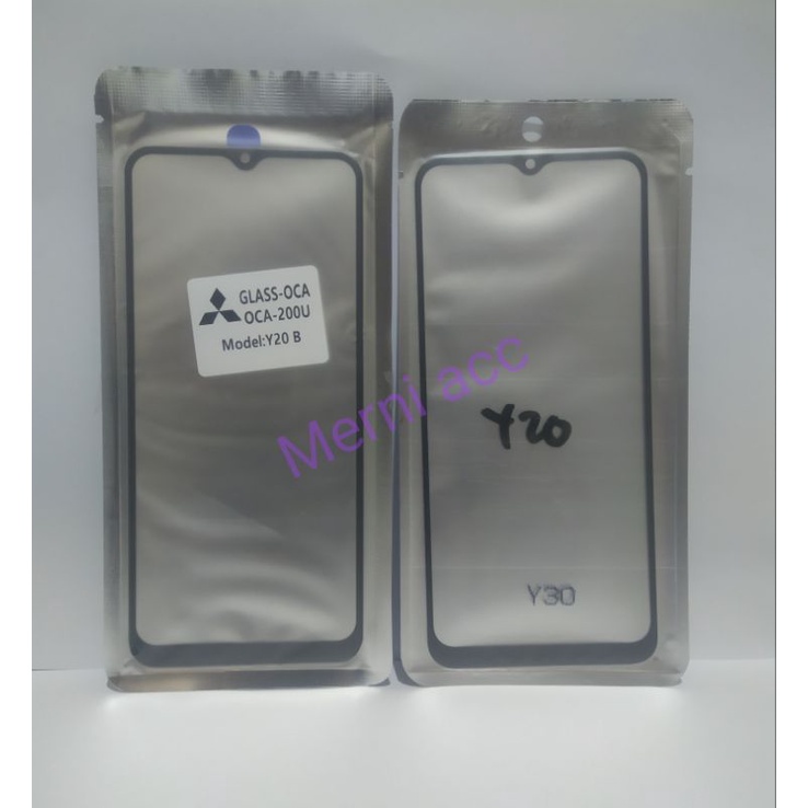 KACA GLASS LCD PLUS LEM OCA VIVO Y20 Y30 Y12S KACA TAUCHSCREEN LAYAR SENTUH PLUS LEM OCA ORIGINAL