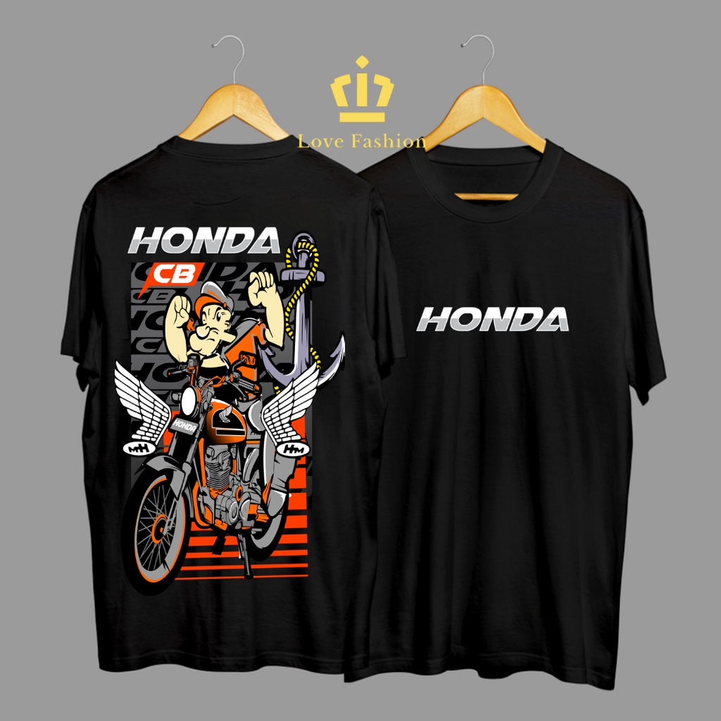 Kaos Tshirt Baju Distro Motor Honda CB Gelatik Classic Orens Premium Terbaru