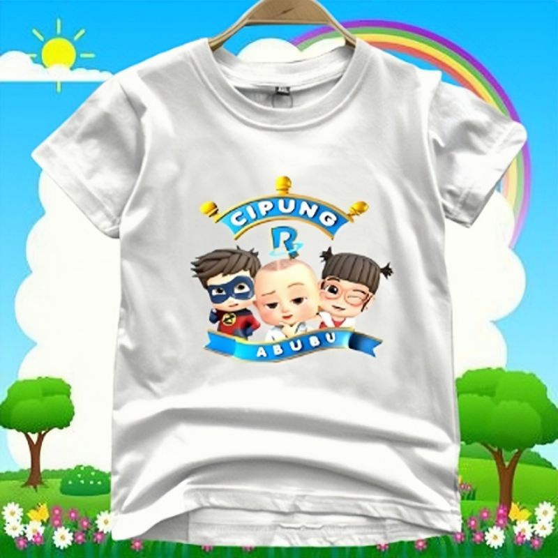 Baju Anak Cipung Abubu ( 2 -10 Tahun ) Untuk Cewek Cowok