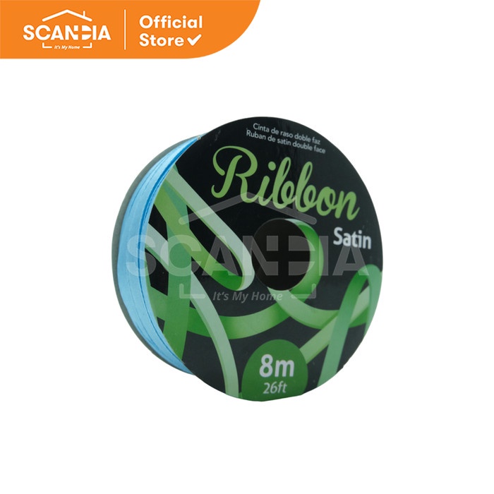 

SCANDIA Pita Kado Ribbon Satin 8 M x 6.6 Mm Blue (QH0004)