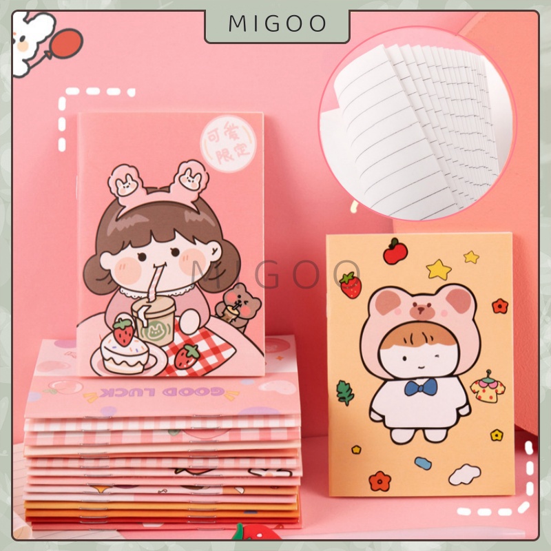 

MiGoo Buku Tulis Mini A6 Motif Lucu Buku Catatan Saku Kartun Mini Catatan Yang Lucu Buku Catatan Kecil Notebook Mini Motif Kartun Note Book