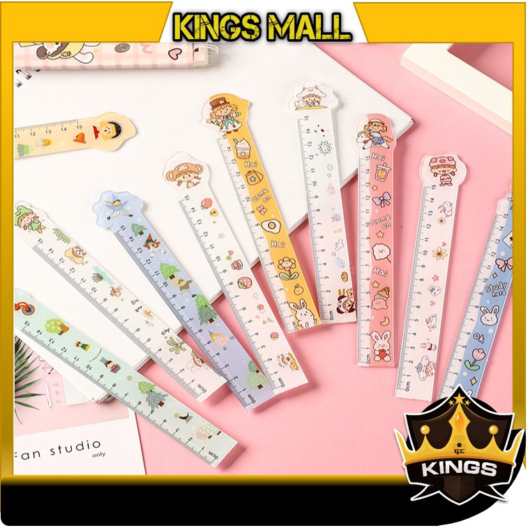 

KINGS - S6069 Penggaris Lucu 15 Cm / Penggaris Plastik Funny Karakter / Penggaris Sekolah Kantor / Penggaris Bermotif Lucu