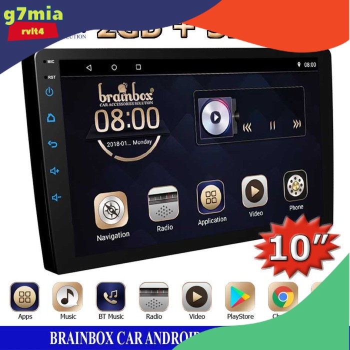 Head Unit Mobil 10 Inch Android 10 2GB+32GB Player TV Mobil Tape Mobil