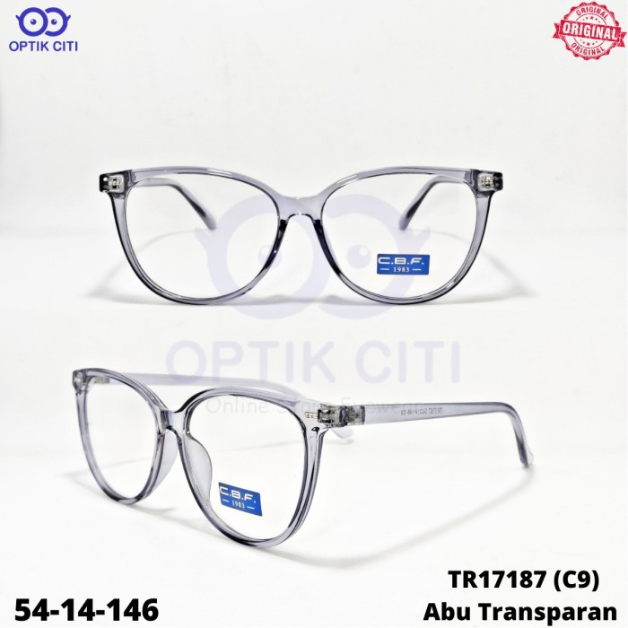 Frame Kacamata Wanita Cat Eye CBF Original 17187 Ringan