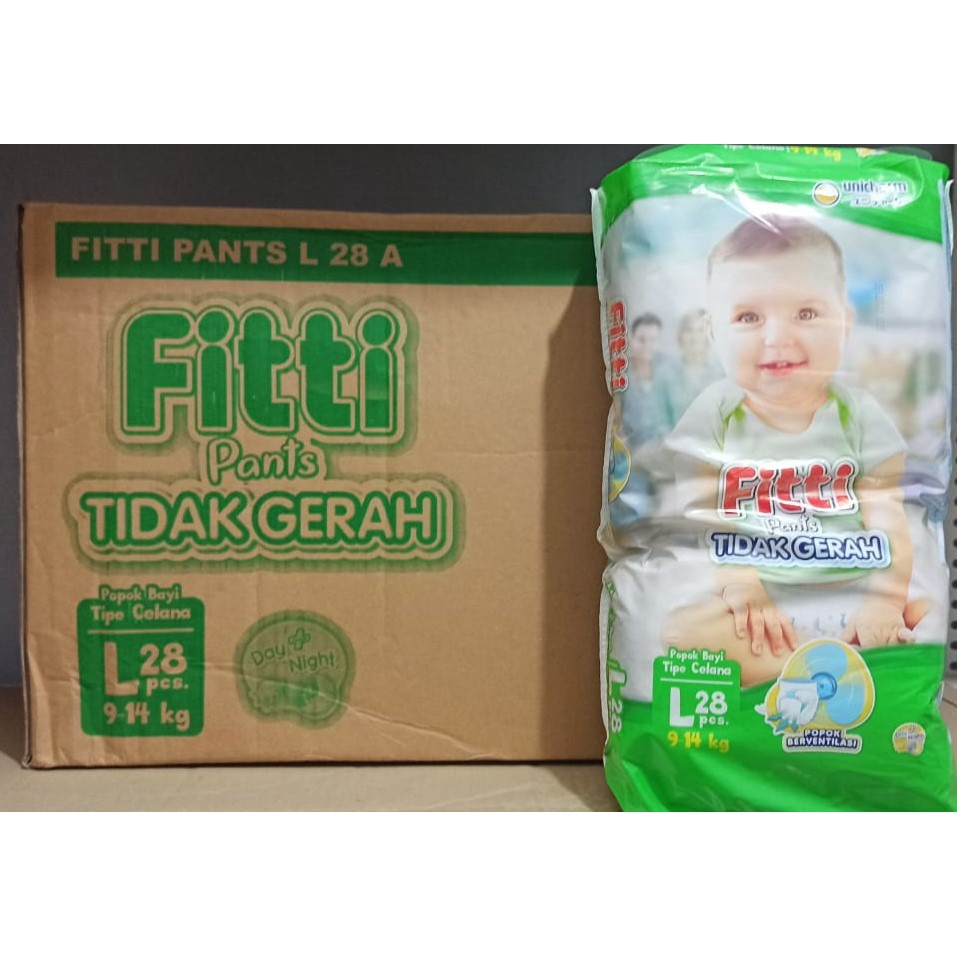 BIG SALE 12.12 Fitti Pants Popok Celana Kardus/Karton S40/M32/L28/XL26/S56/M52/L46/XL40