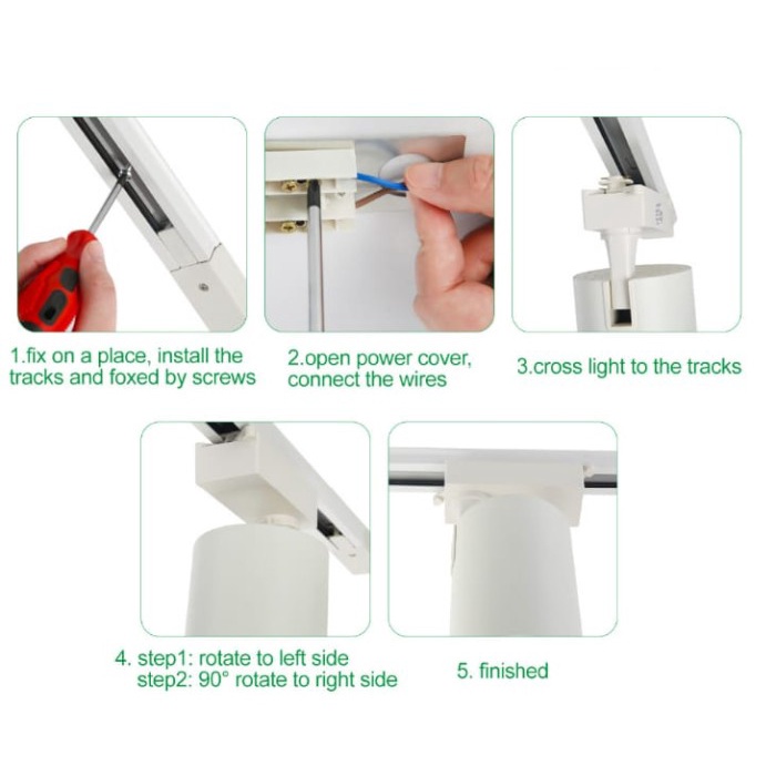 Skia - & LAMPU LED TRACK COB 20W / LAMPU RELL SPOTLIGHT 20W / LAMPU TRACK