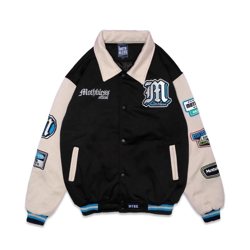 Jaket Varsity Baseball Pria Wanita - Varsity Jacket Vintage Baseball Oversize Jumbo