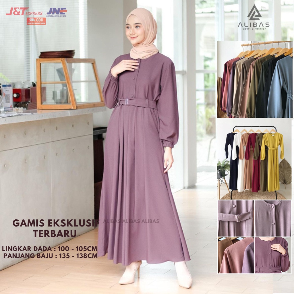 gamis wanita kekinian gamis model terbaru baju gamis remaja kekinian baju muslim wanita
