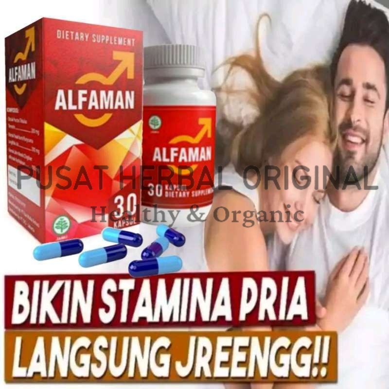 ALFAMAN ASLI 100% ORIGINAL SUPLEMEN HERBAL UNTUK PRIA KUAT TAHAN LAMA( Gratis Ongkir)