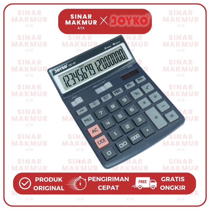 

Calculator Kalkulator Joyko 16 digit CC-31/Check Correct (PCS)
