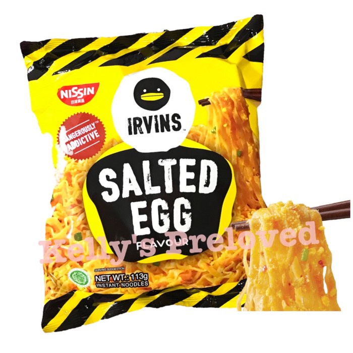 

BEST SELLER- IRVINS X NISSIN SALTED EGG INSTANT NOODLES 113 GR | ORIGINAL | SPICY - ORIGINAL