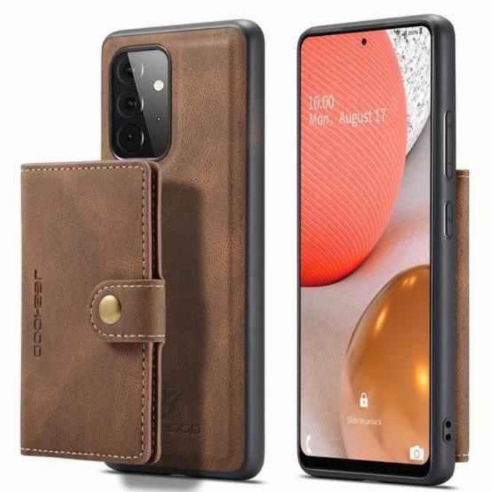 Case Dompet Samsung Galaxy A52 / A72 Wallet Leather Case Jeehood Original Cover Kulit Dompet