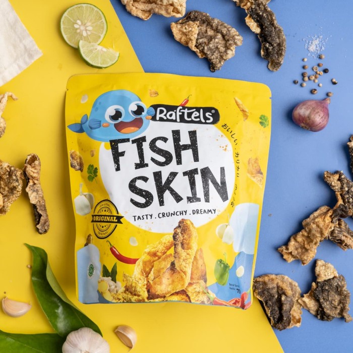 

[KUALITAS TERBAIK] Raftels Fish Skin ORIGINAL Snack Keripik Kulit Ikan