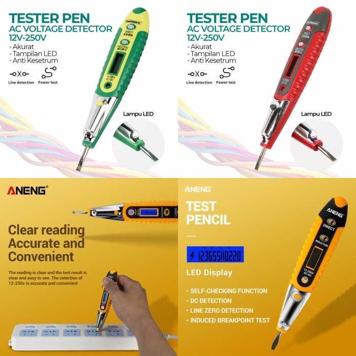 

Tester Non Contact AC Detector 12V-250V - VD700