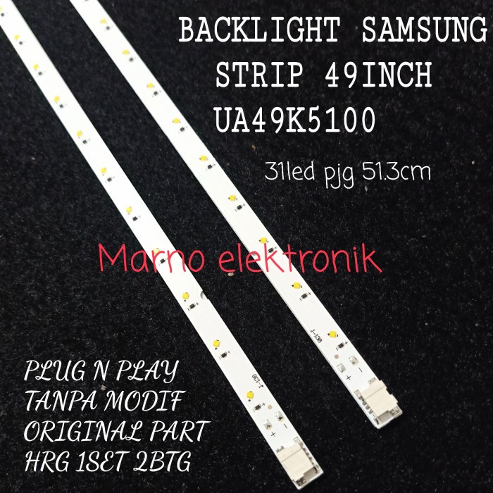 PART LAMPU BACKLIGHT TV SAMSUNG UA-49K5100 BL STRIP UA49K5100 UA 49K5100