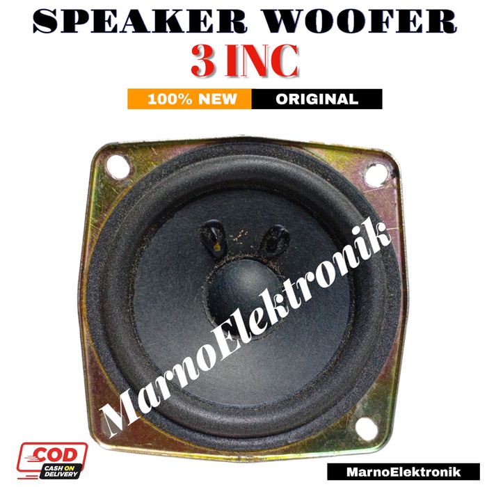 SPEAKER WOOFER 3 INCH 4 OHM 6 WATT SPEKER WOFER 4OHM 6W PART TOOL ELECTRO