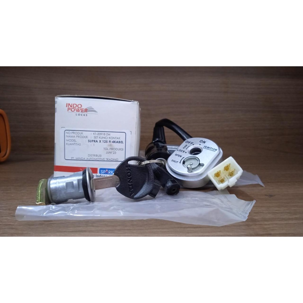 kunci kontak assy honda supra x 125 FI kabel 4 original MINDA