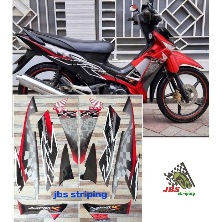 Stiker supra 125 r striping  Honda Supra X 125 R tahun 2008 2009 list body supra 125r