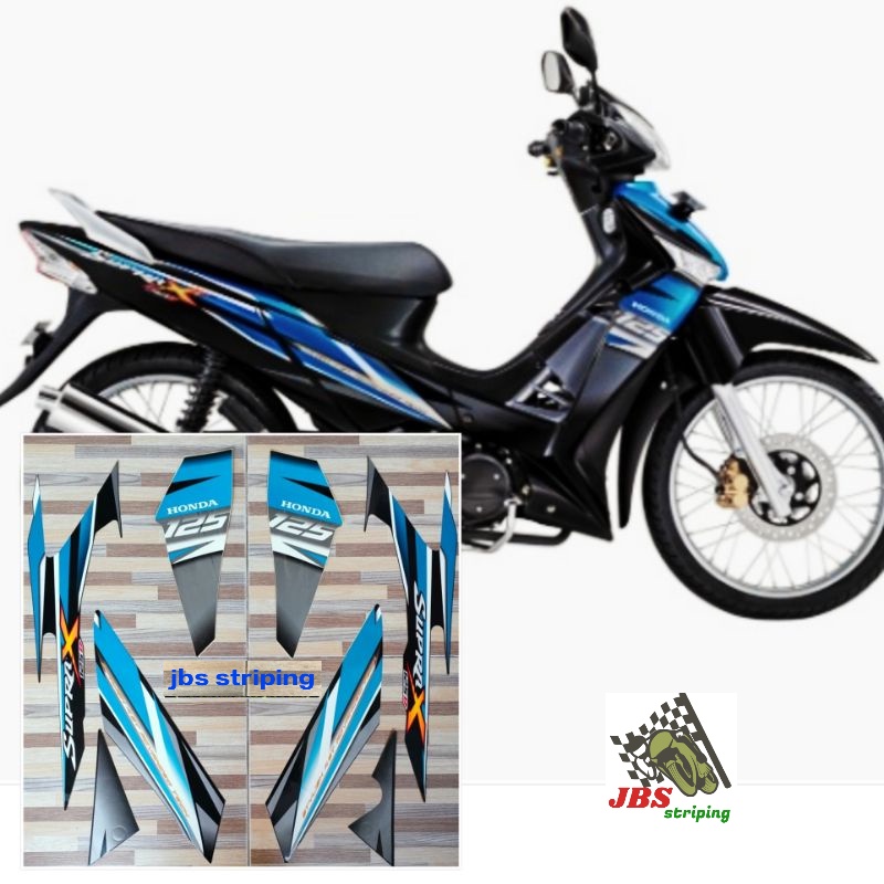 stiker supra 125 d striping  Honda Supra X 125 D tahun 2011 list body supra 125d