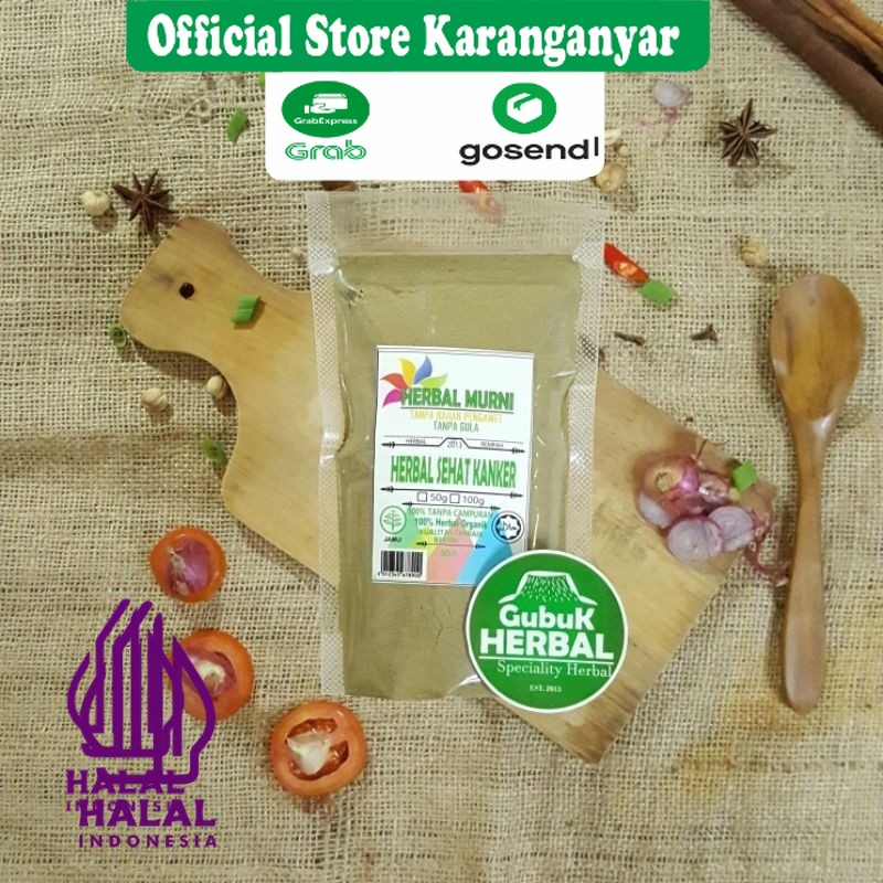 

HERBAL SEHAT KANKER 100 GRAM / MURNI / JSR / REMPAH