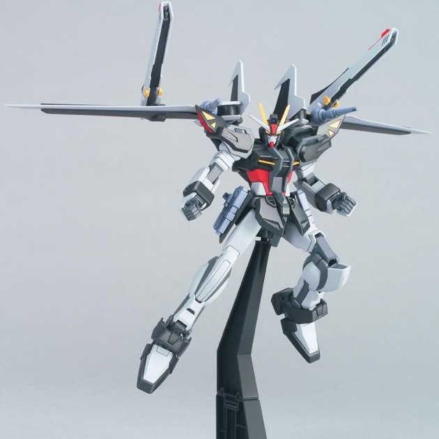 Bandai HG 1/144 Strike Noir Gundam Seed aile freedom + action base