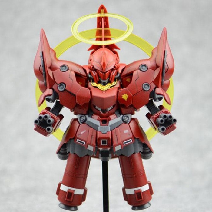 Bandai SD BB neo zeon zeong gundam sinanju + action base + effect