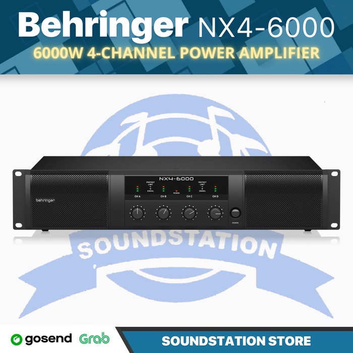 Behringer NX4-6000 6000W 4-channel Power Amplifier Mixer Class D