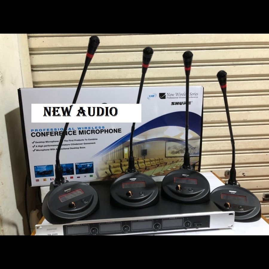 MIC WIRELESS PODIUM/CONFERENCE SOUNDBEST SB2009/SB 2009 ( 4BH MIC MEJA )