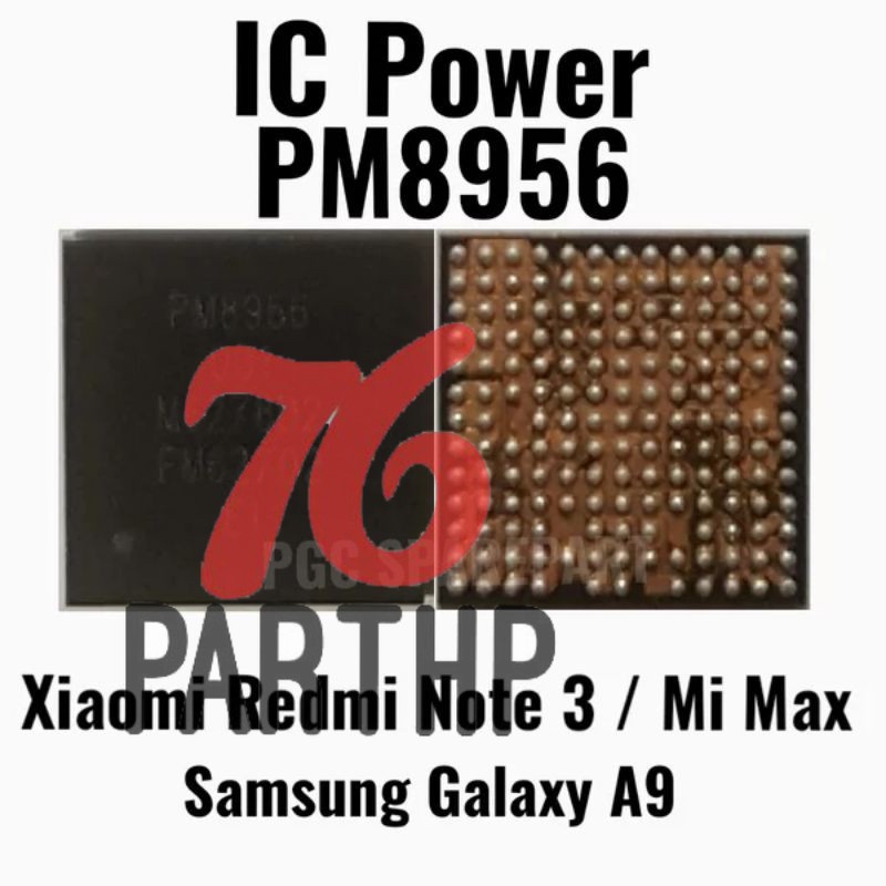 Original  IC Power PM8956 PM-8956 - Xiaomi Redmi Note 3 Pro - Mi Max - Samsung A9