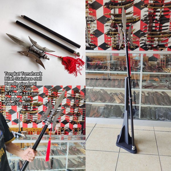 tokat tomahawk pisau t0mbak pisau trisula
