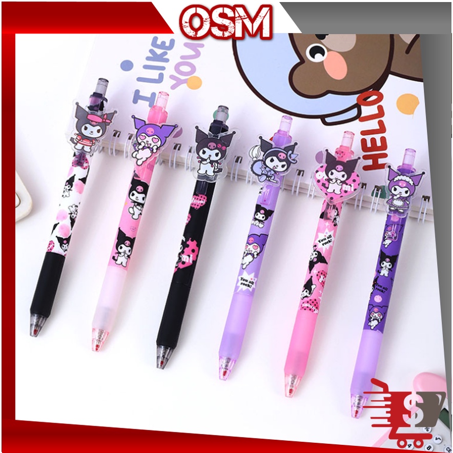 

OSM - S6129 Pena Lucu Motif Kartun / Pena Cetek Karakter Sanrio Lucu / Pulpen Gel Mekanik Karakter / Shallow Pen Alat Tulis Sekolah