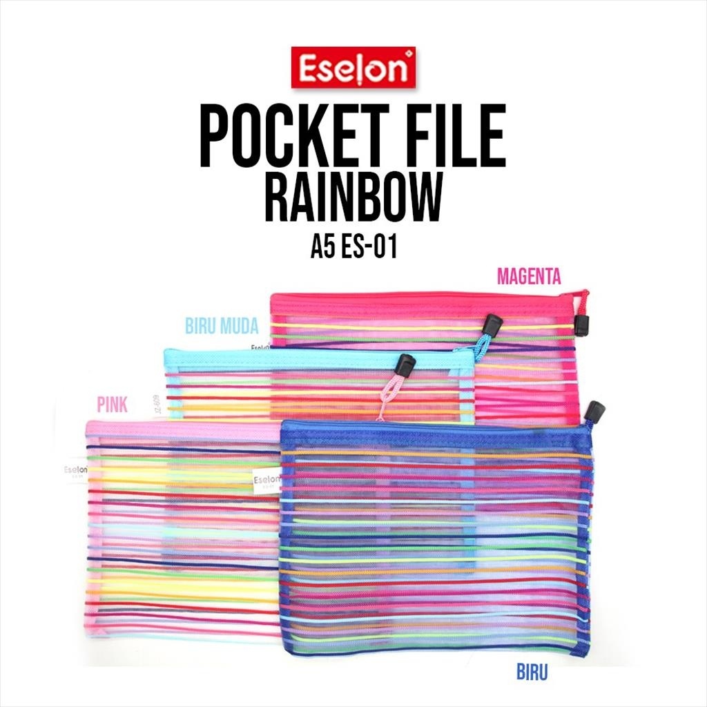 

[MaxMart] Pocket File Rainbow A5 ES01 ESELON/Kantong File /Tempat Alat Tulis