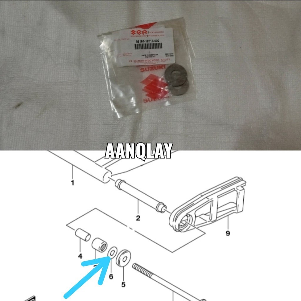 Washer As Swing Arm GSX 150 Bandit 150 Ring As Swing Arm GSX 150 Bandit 150