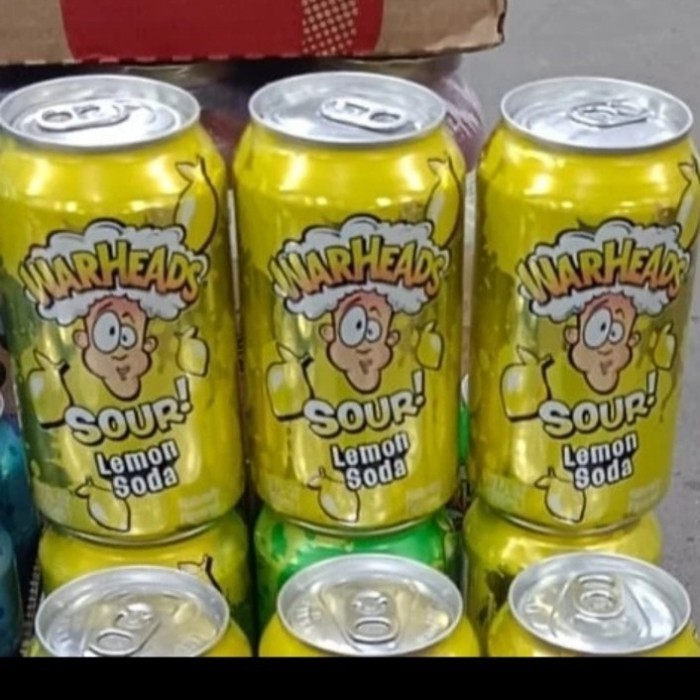 

warheads sour lemon soda minuman can 355ml