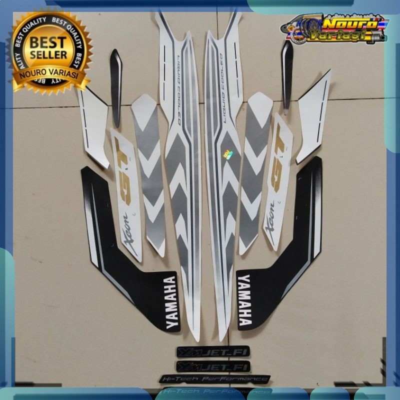 Stiker  Striping Yamaha Xeon Gt 125 2015 2016 putih  motor bagus