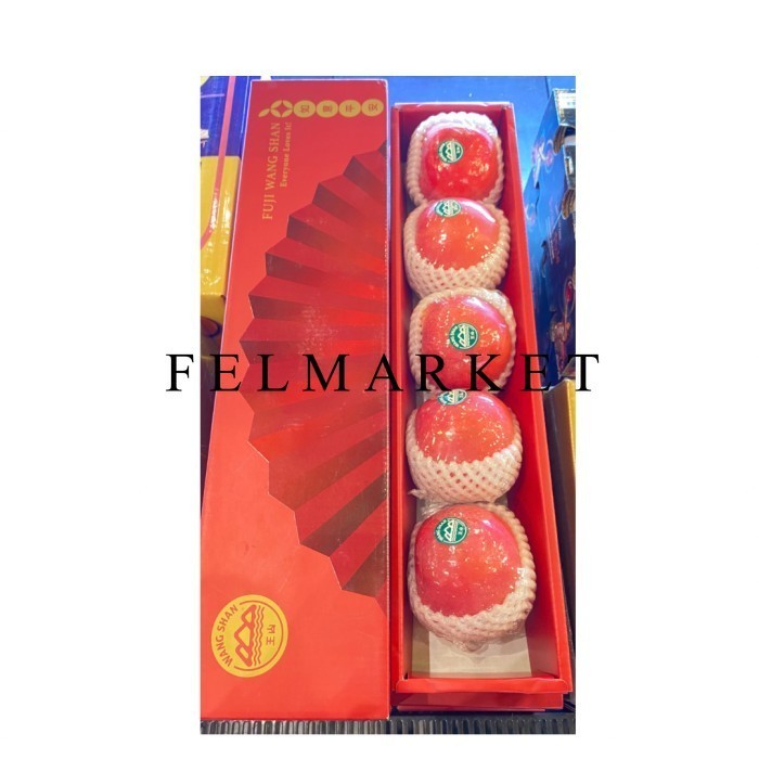 

Apel Fuji Wangshan Premium Isi 5 Pcs / Hampers Buah Imlek / Box