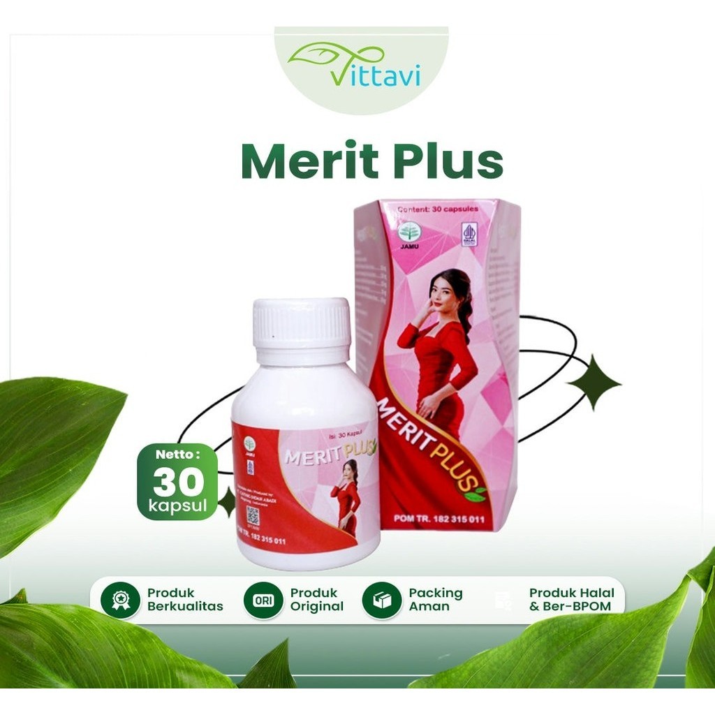 Vittavi- Merit Plus isi 30 Kapsul Cap Capung dengan Ekstrak Jati Belanda & Green Tea Slimming Herbal