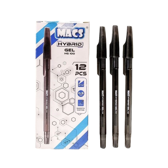 

(PACK) Pulpen / Ballpoint / Pena Hybrid Gel - Macs HG-100