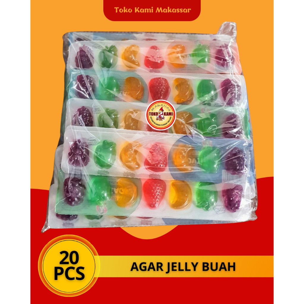 

YAKUAT JELI AGAR BUAH JELLY AGAR² BUAH ISI 20