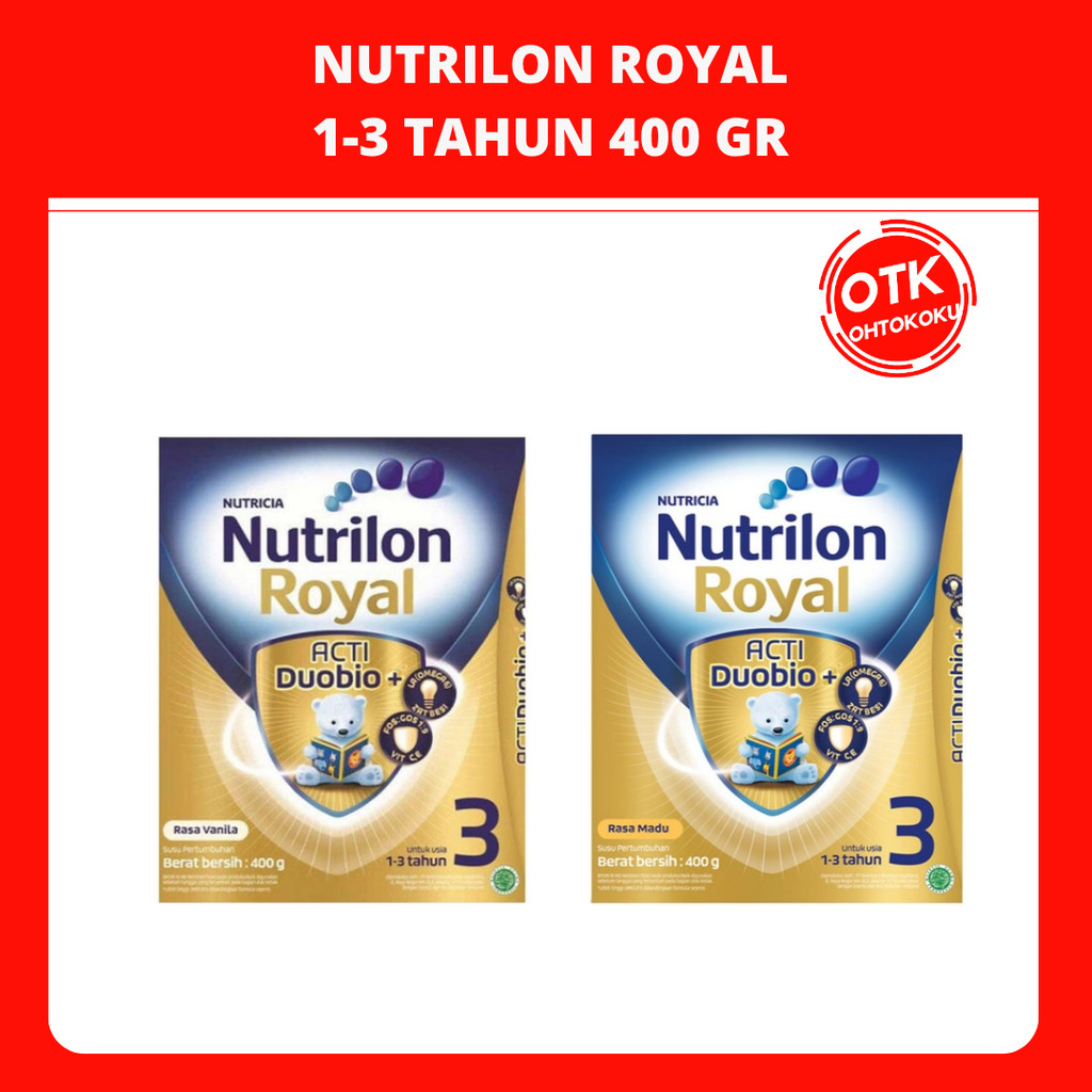 

Nutrilon Royal 3 400 Gr Susu Pertumbuhan Usia 1-3 Tahun