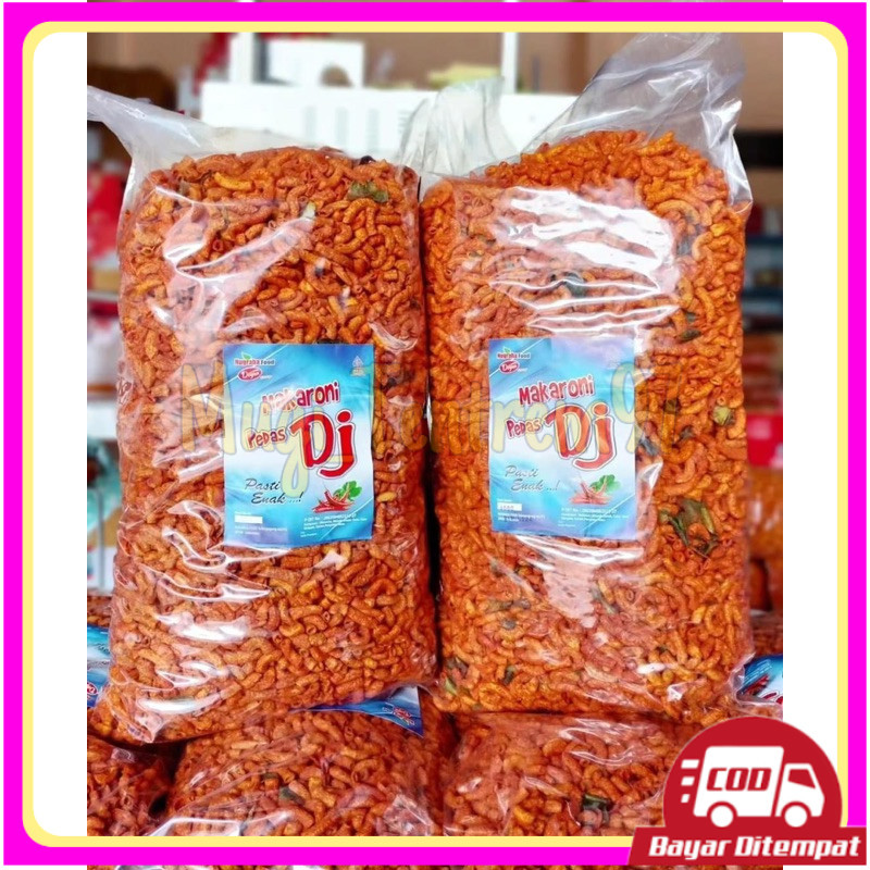 

Makaroni pipa 1kg (1000gr) Pedas DJ Makaroni pedes daun jeruk 1 KG