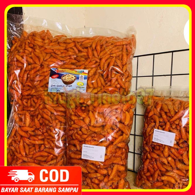 

Bidaran Balado Cap 2N - 1Kg Bidaran Camilan Rasa Balado Pedas Manis Makaronisos food