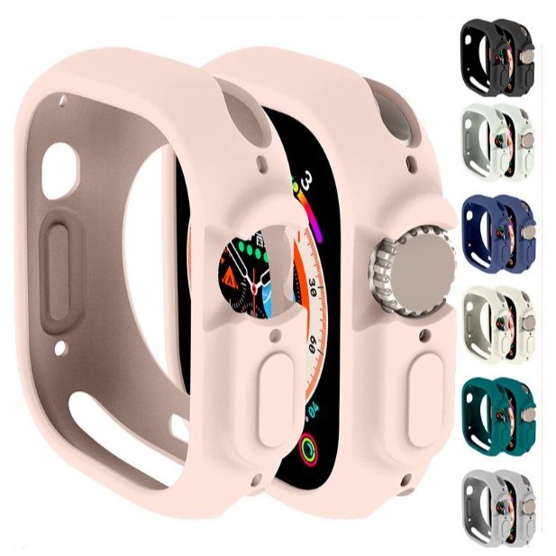 MURAH Soft Case Apple Watch iWatch Bumper  9 8 7 6 SE Pelindung T55 Ultra SilikonSmartwatch T500 i8