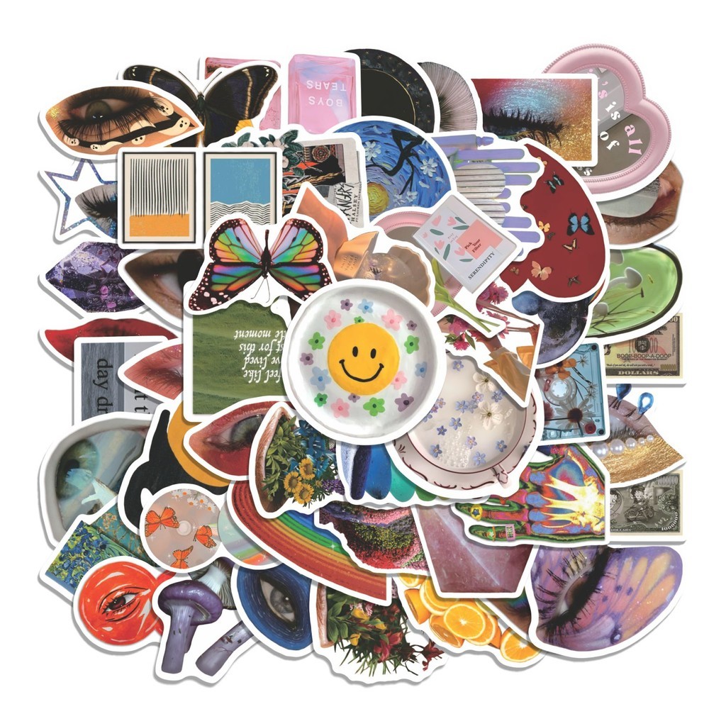 

COD 50 Pcs Stiker Vintage Classic Lucu Anti Air Untuk Dekorasi Notebook Sepeda Skateboard Handphone