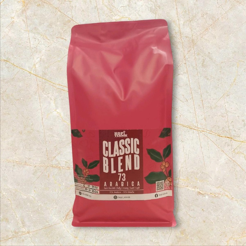 

Classic Blend 73 Arabika Level Medium Coffee Kopi