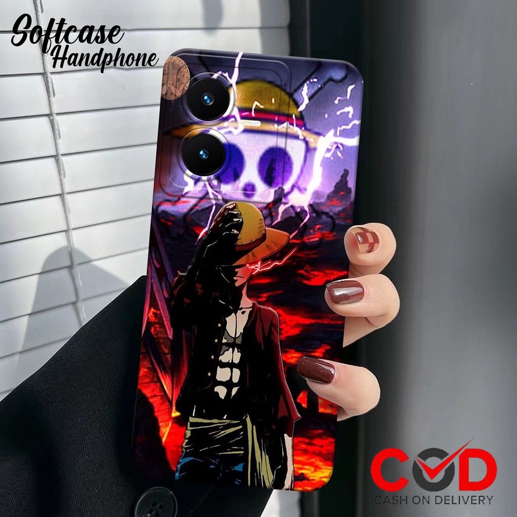 Case Hp VIVO Y22 Terbaru Softcase Liquid Fashion Case Anime One PC Cover Silikon Lentur Murah