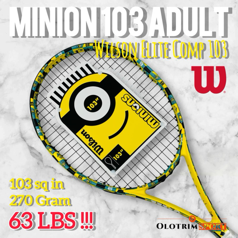 Raket Tenis WILSON MINION 103 ADULT Tennis Racket 100% ORIGINAL WILSON