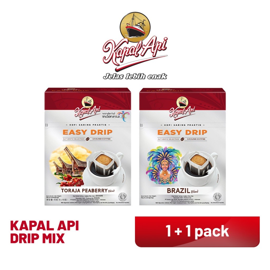 

KAPAL API Drip Mix 2 Folding Box (5 x 10 gr)