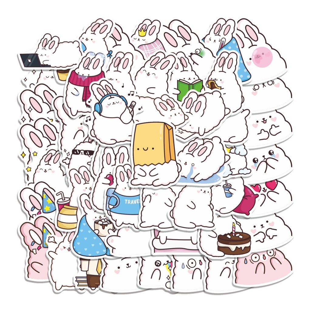 

COD 50 Pcs Stiker RABIT SOUPCHICK Lucu Anti Air Untuk Dekorasi Notebook Sepeda Skateboard Handphone